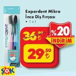 EXPERDENT MİKRO İNCE DİŞ FIRÇASI 1+1